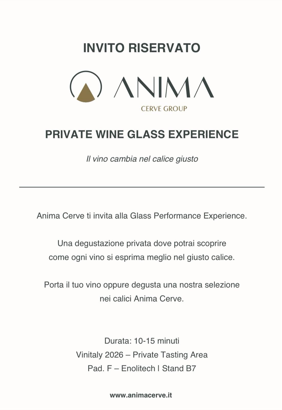 Private Wine Glass Experience