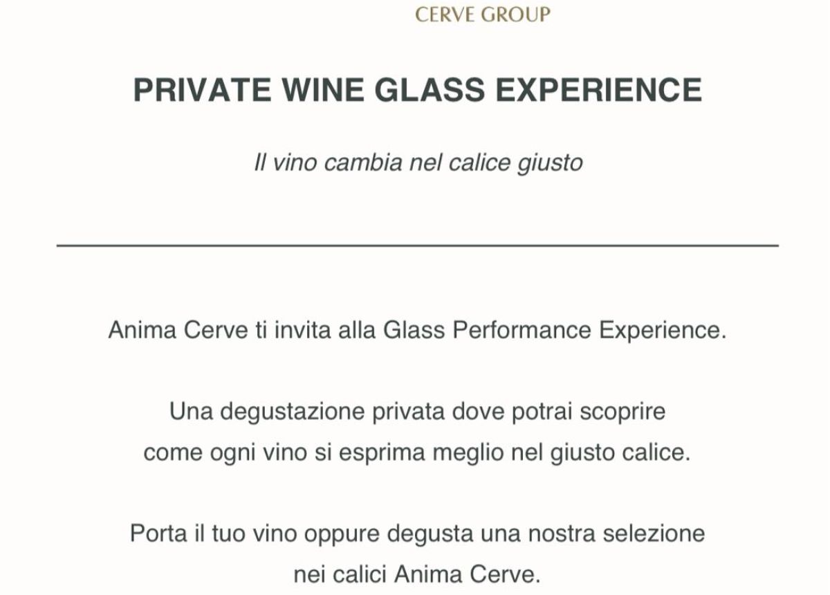 Private Wine Glass Experience